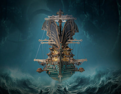 HowCat™Pirate Ship -"Green Futurama" - Higoods