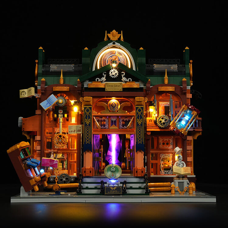 Lumibricks Steampunk Time Rift Library 11012