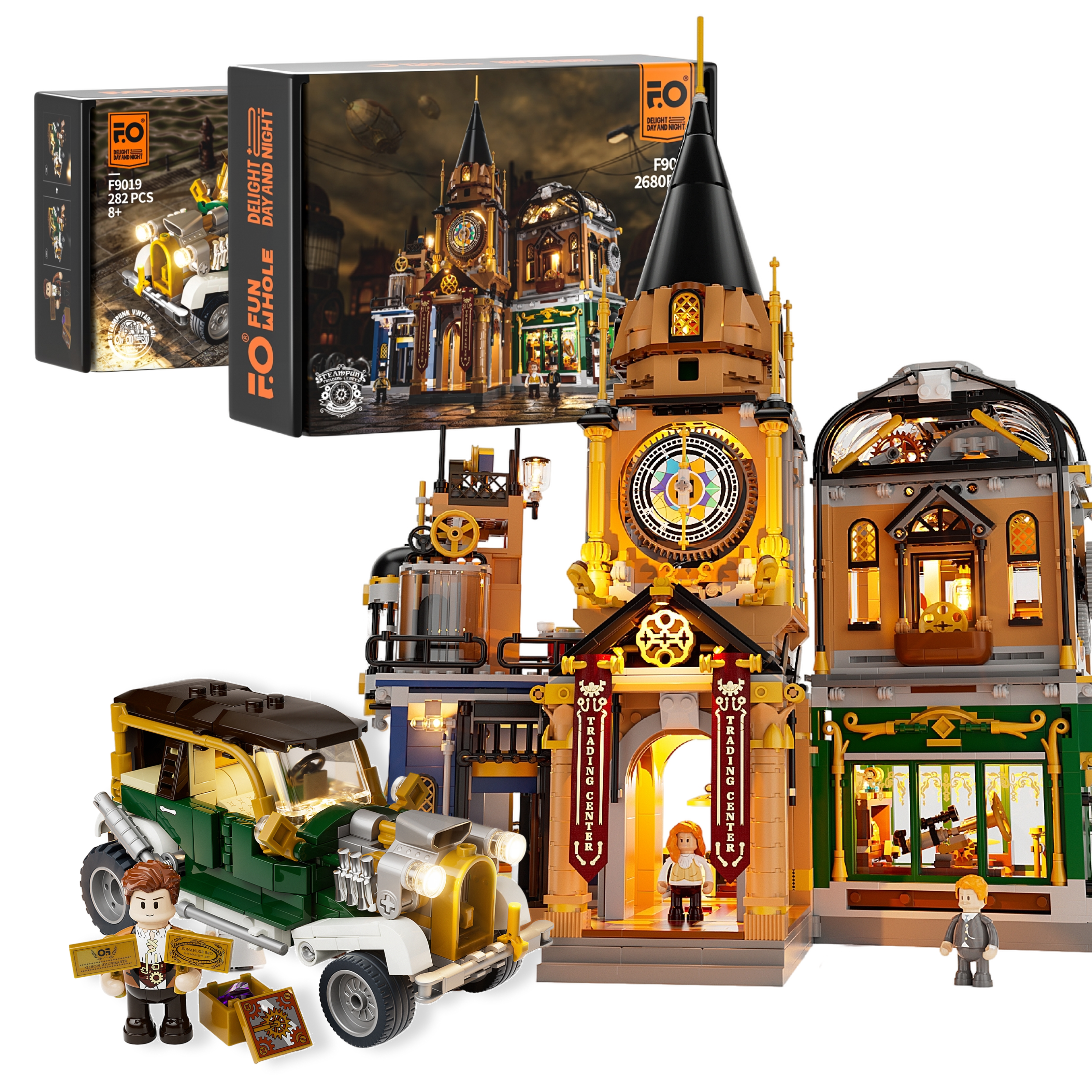 Funwhole Steampunk Trading Center + Hot Rod Bundle